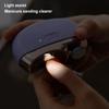 2-in-1 Electric Auto Nail Clippers with LED Light Portable Nail Polishing Grinder USB Rechargeable Electric Nail File for Senior