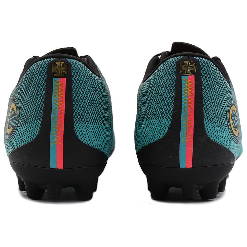 Nike Summer Assassin 12 CR7 Cristiano Ronaldo Non-Slip Durable Soccer Shoes Men Soccer Shoes Cyan AQ0336-390