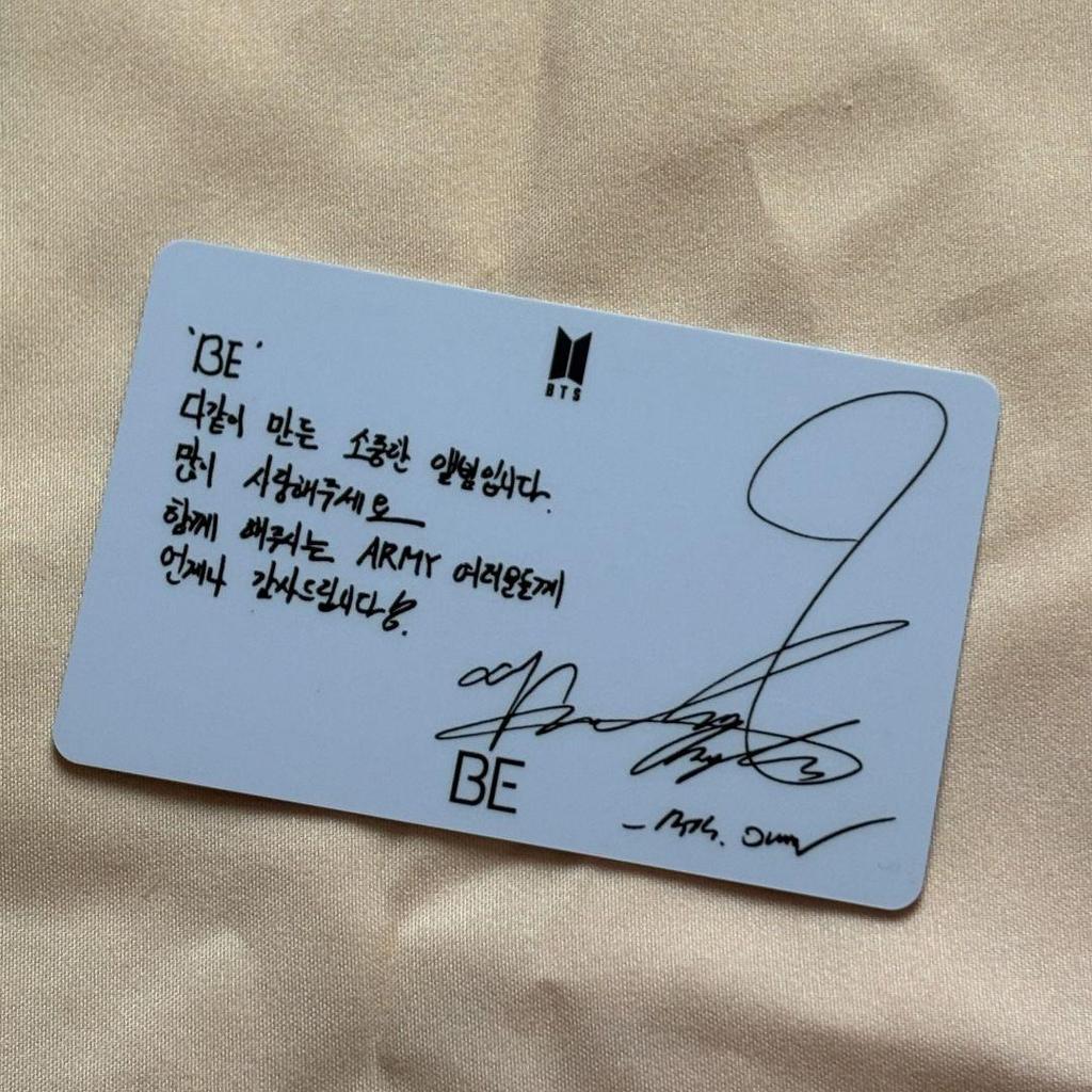 [USED] BTS Unreleased BE JIMIN Lucky Drop Korea Exclusive Trading Card