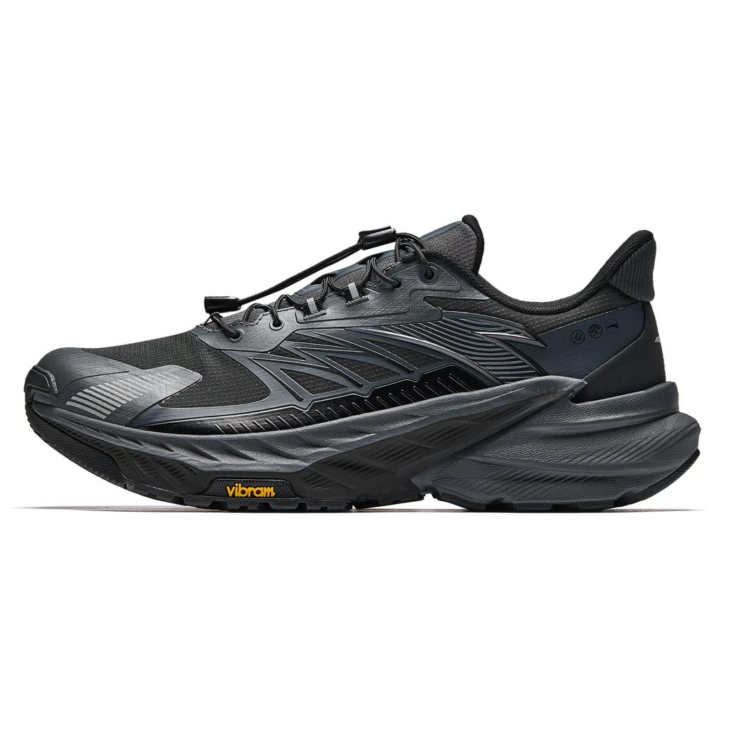 Anta Explore 2 Comfortable Versatile Non-Slip Durable Low-Top Trail Running Shoes Men Sneaker Gray Black 912445587-5