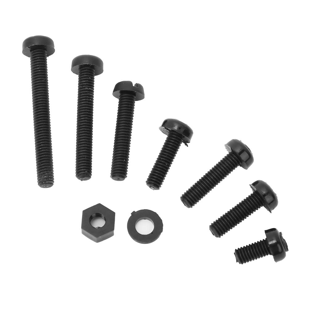 800buc/cutie Kit Combinat Șurub M3 Nailon Piuliță Rondelă Elemente de Fixare Accesorii Hardware Negru