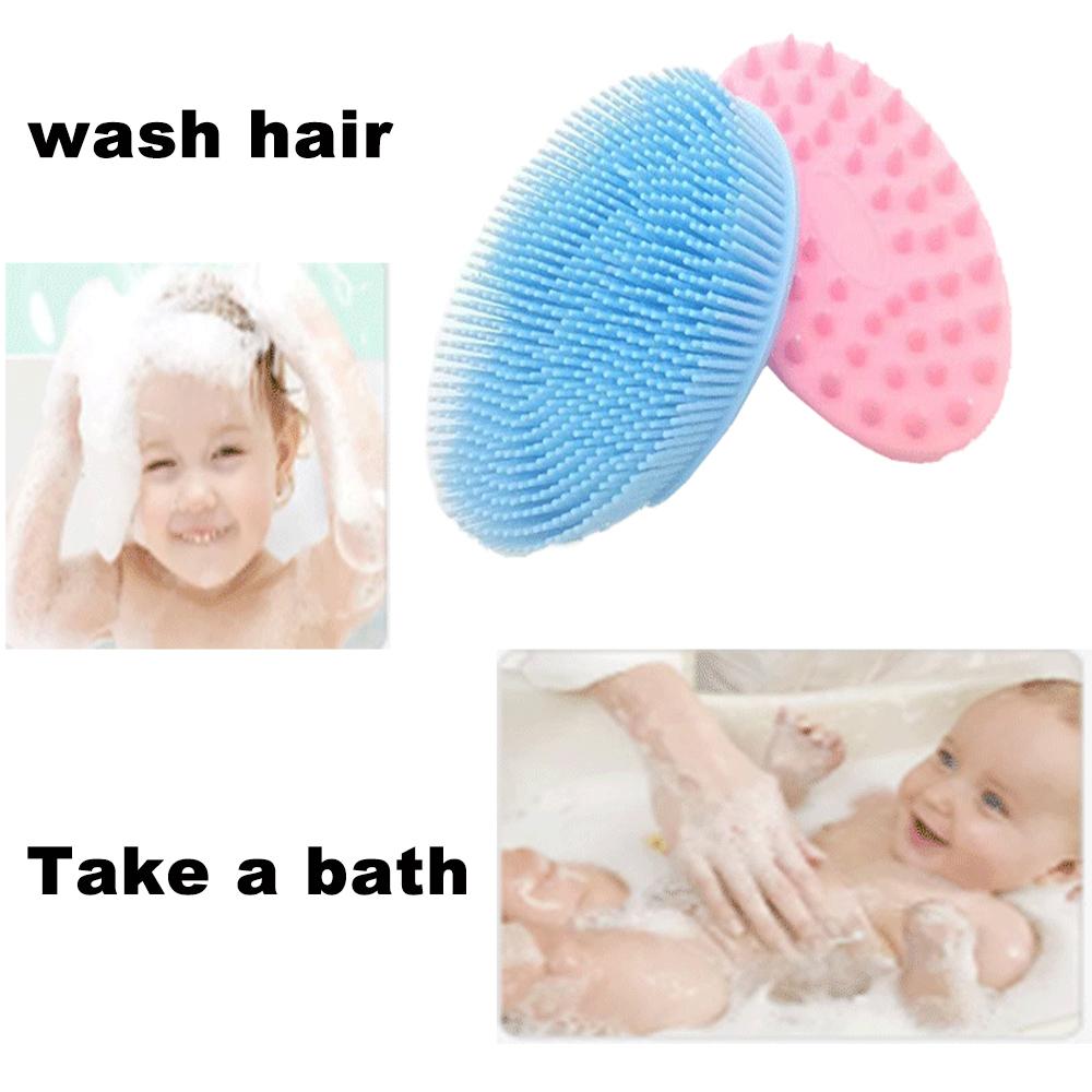 

2 in 1 Washing Bath Shower Wet and Dry Scalp Skin Cleaning Body Brush Exfoliating Decontamination