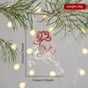 2026 Christmas Glitter Snowflake Acrylic Pendants for Tree Decoration
