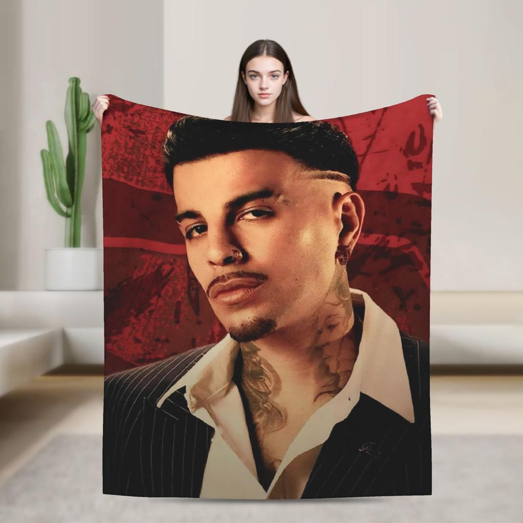 Rauw Alejandros  Blanket  Travel Flannel Throw Blanket For Couch Chair Soft Design Quality Bedspread Gift Idea