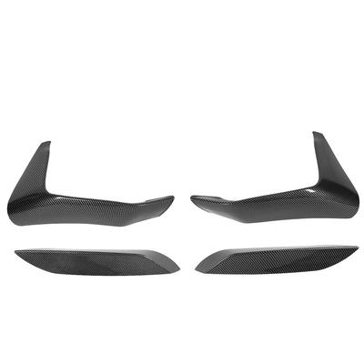 Juego de 4 Piezas Rejilla Parachoques Delantero Spoiler Luz Antiniebla ABS Mejora Apariencia Deportiva Divisor de Parachoques Delantero para F80 F82 F83 M3 M4
