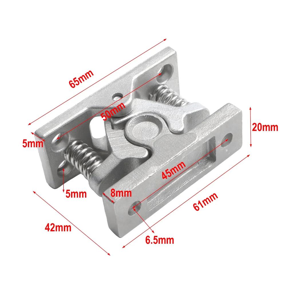 For RV Doors For Caravan Motorboat Doors Door Catch Clip RV Door Clamp For Doors Double Roller Stainless Steel