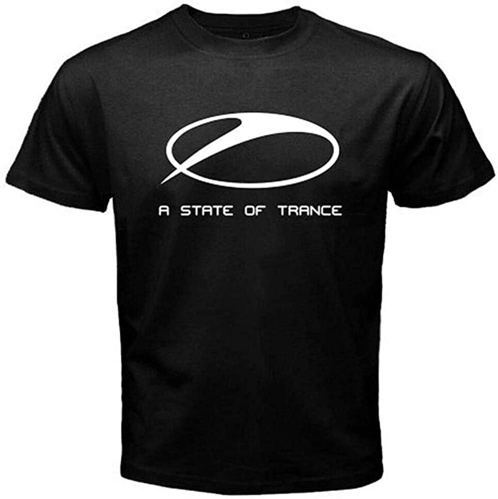 Nlj Armin Van Buuren - A State of Trance Logo Men s White Black T-Shirt Size XS чёрный
