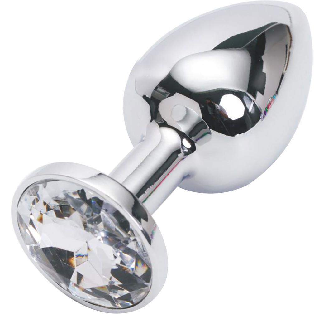 Piruletas de imitación de piedras preciosas de acero inoxidable, tapón Anal, masajeador, masturbación para hombres, juguete sexual