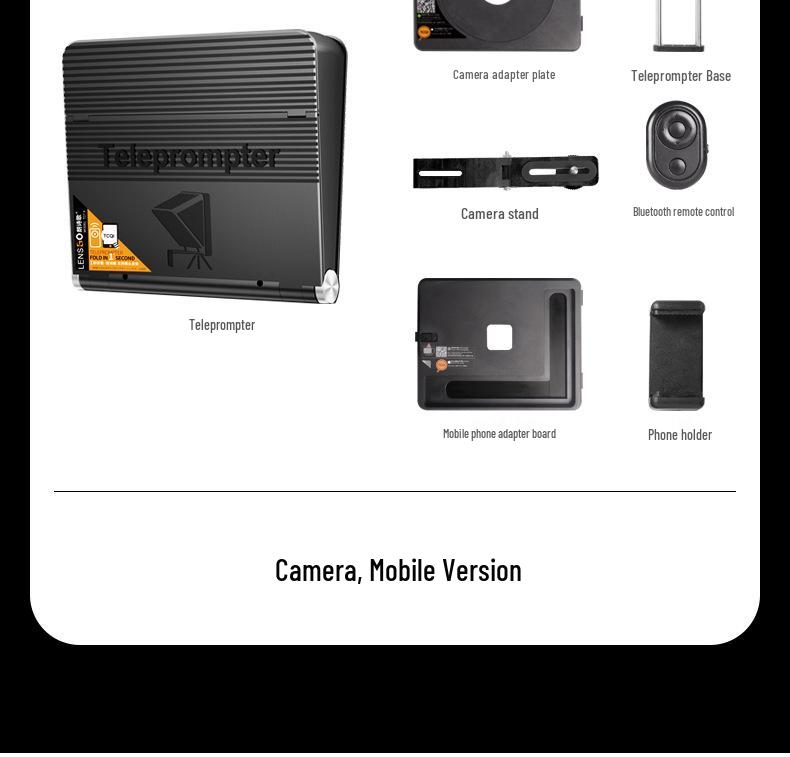 Langshi Ge TC7 Second Gen Mobile Teleprompter for Phones & Tablets