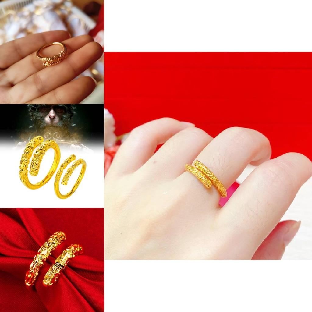 Vintage Style Copper Ring Featuring The Iconic Golden Staff Design For Men And Women