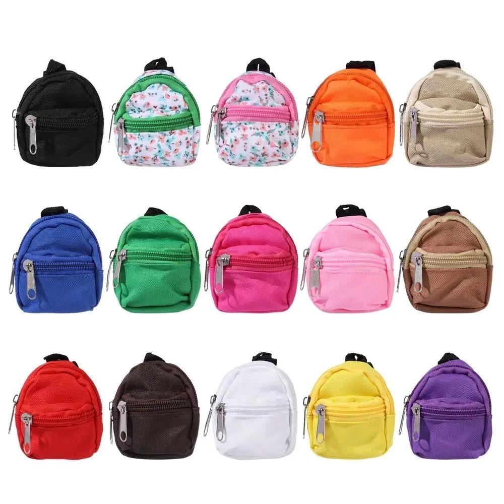 Gifts Dollhouse Decor With Zipper Mini Backpack Rucksack 16 Bjd Bjd Doll Schoolbag Doll Bag Miniature Doll Bag Doll Backpack