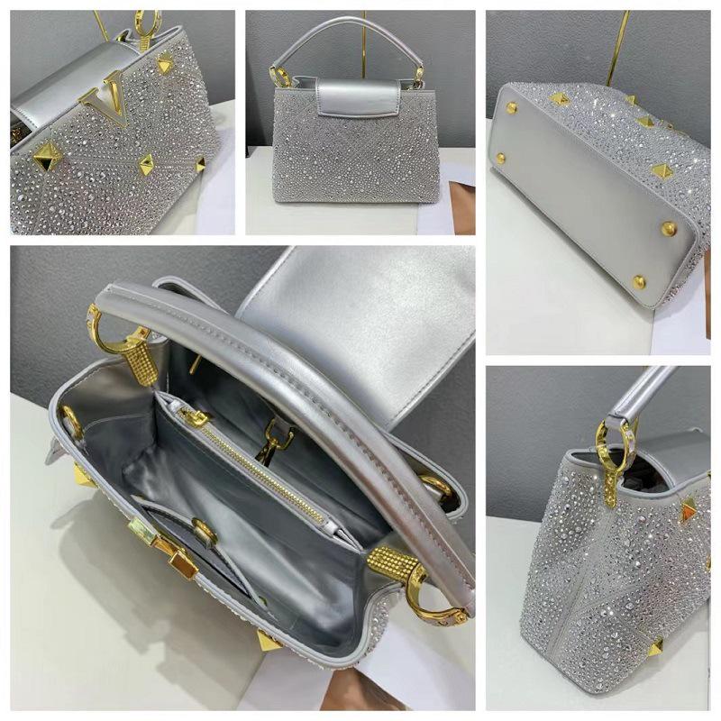 2024 Rhinestone Studded Women's Crossbody Handbag – Bright, Versatile, European & American Style