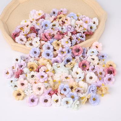 50 Stück/Lose Dreilagige Gänseblümchen Simulationsblume DIY Kopfschmuck Hut Dekorationsmaterial Neues Produkt Kleine Blume
