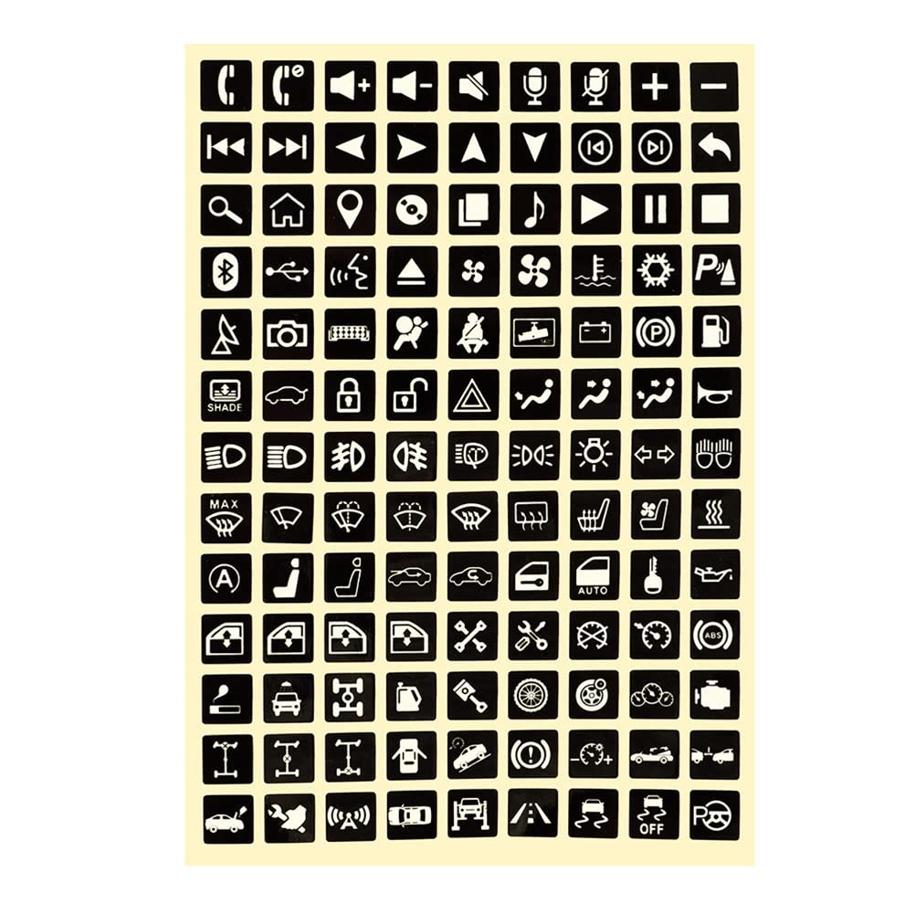 Switch Label Multifunctional Button Sticker, Car Luminous Sticker Car Light Sticker Switch Relay Decorative