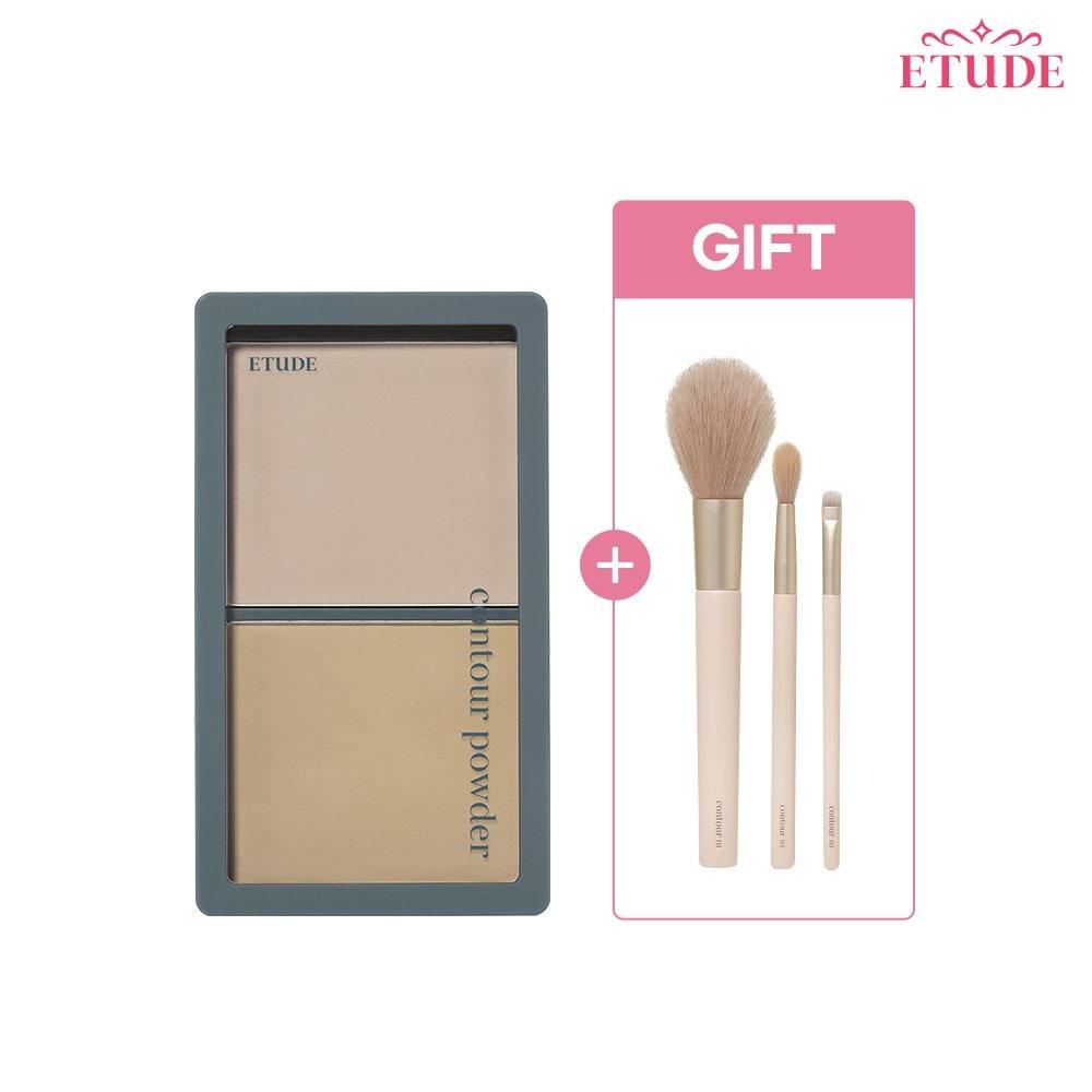 Etude Shadow Shading + 3-piece Set of Exclusive Brushes / Shading / Face Contour 5g*2