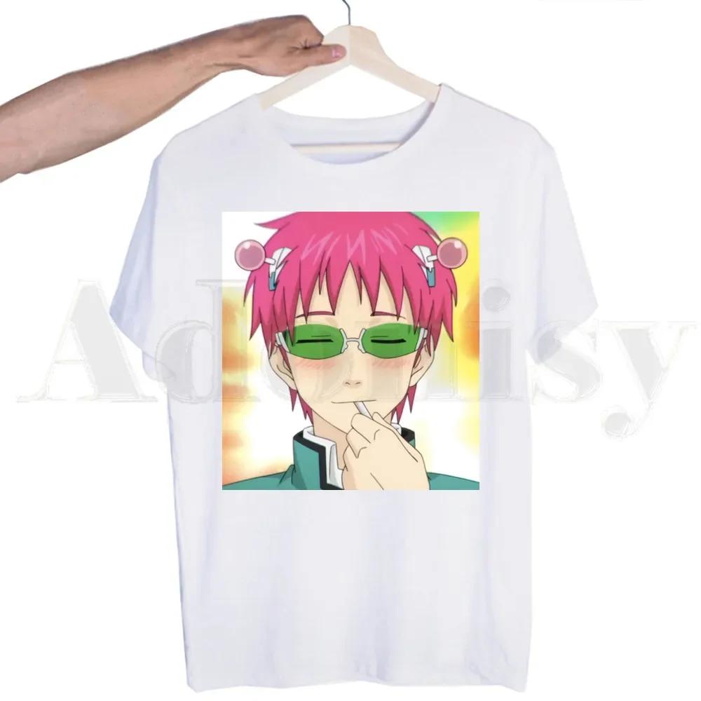 Disastrous Life Of Saiki K Japanese Anime Funny Tshirts  Unisex Fashion Summer T-shirts Tshirt Top Tees Streetwear Harajuku Funny Shirt