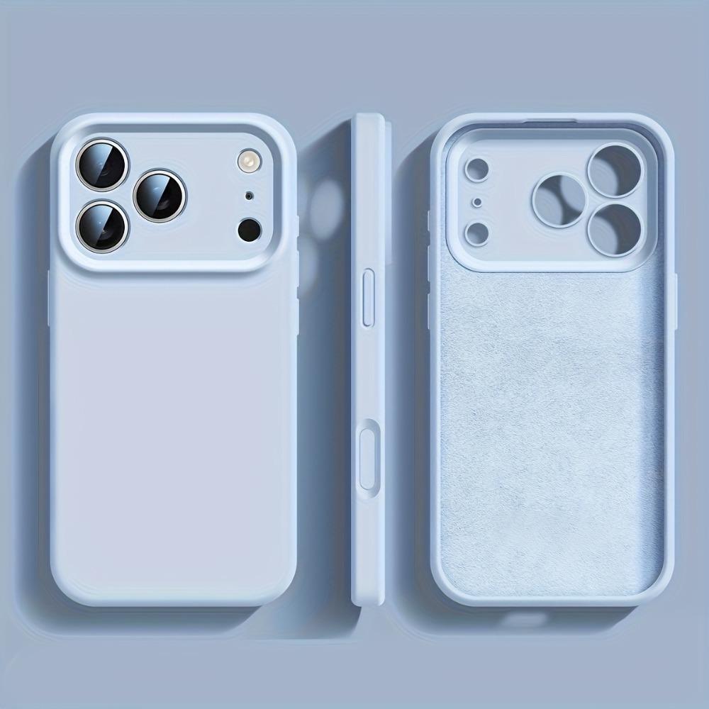 

Original Liquid Silicone Shockproof Phone Case For iPhone 17 16 12 13 15 14 Pro Max Plus 17Pro Air Camera Protection Soft Cover For iPhone 17Pro Max