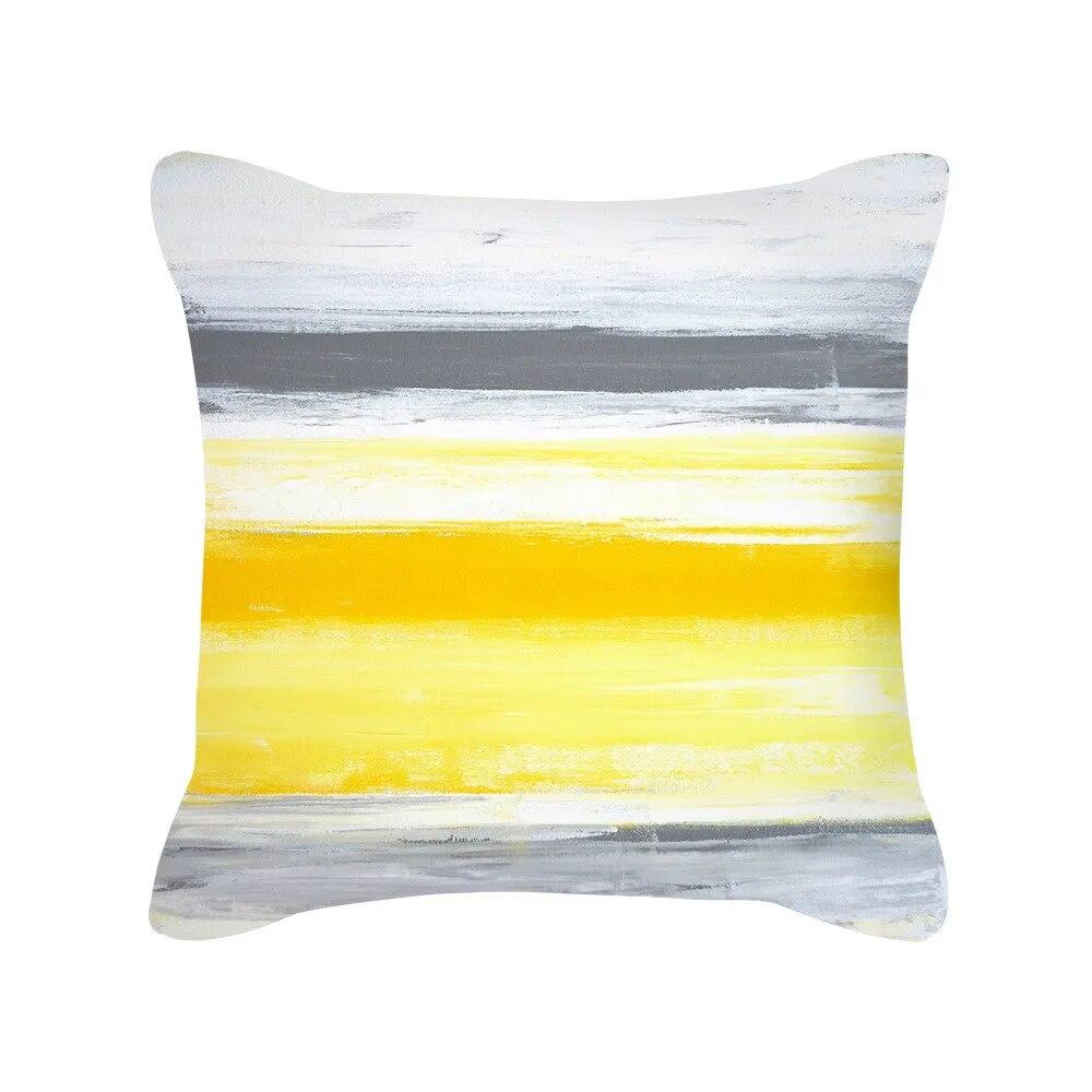45x45cm Modern Abstract Art Blue Green Yellow Throw Pillow Cover Living Room Sofa Office Car Lumbar Cushion  Home Decor