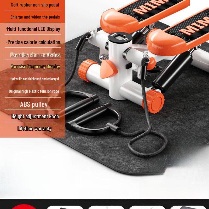 Compact Hydraulic Stepper for Home Fitness