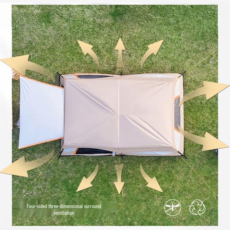 OEING Outdoor 2-Room 1-Hall Portable Camping Tent