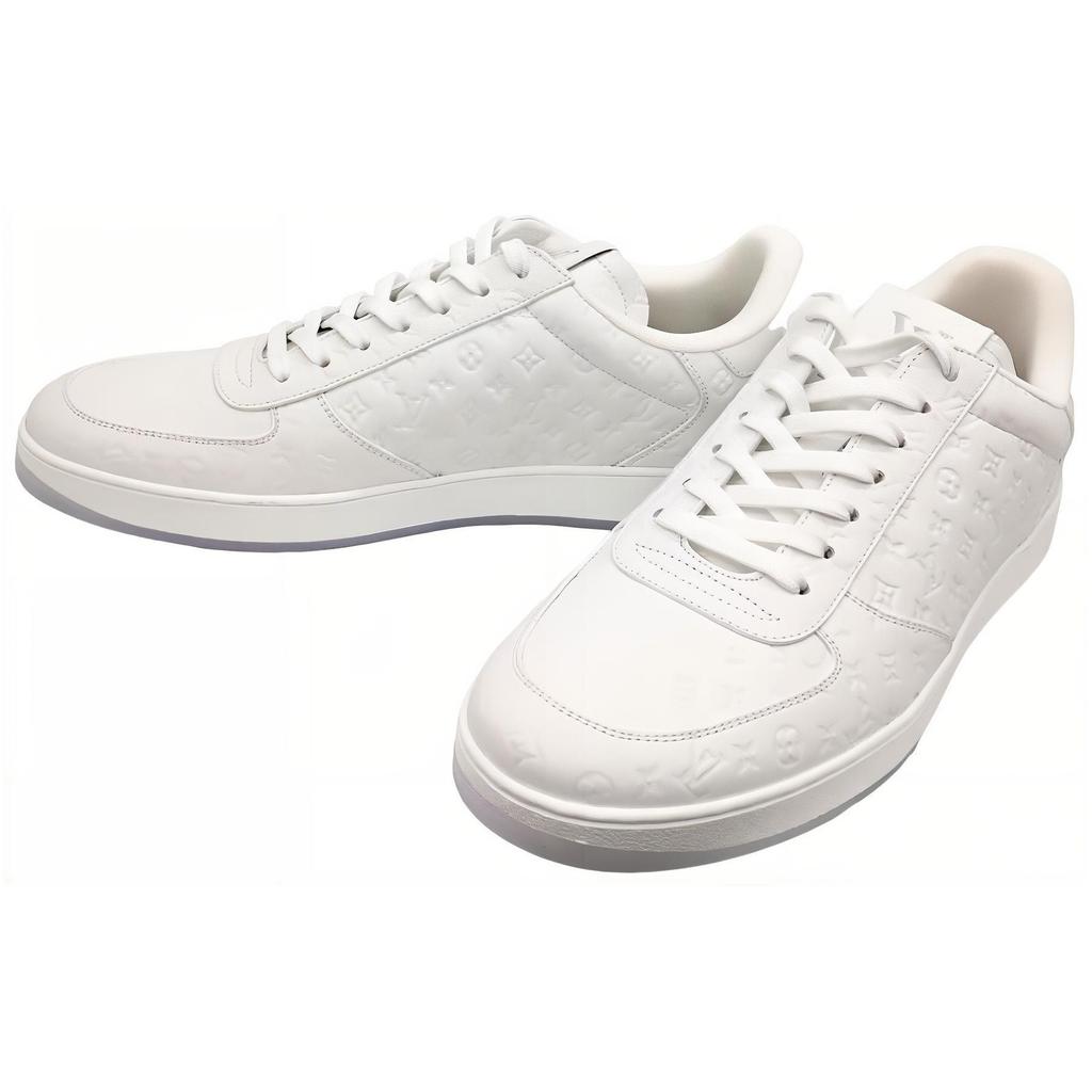 Louis Vuitton Rivoli Leather Low Top Stylish Skateboarding Shoes Men's White 1AARI5