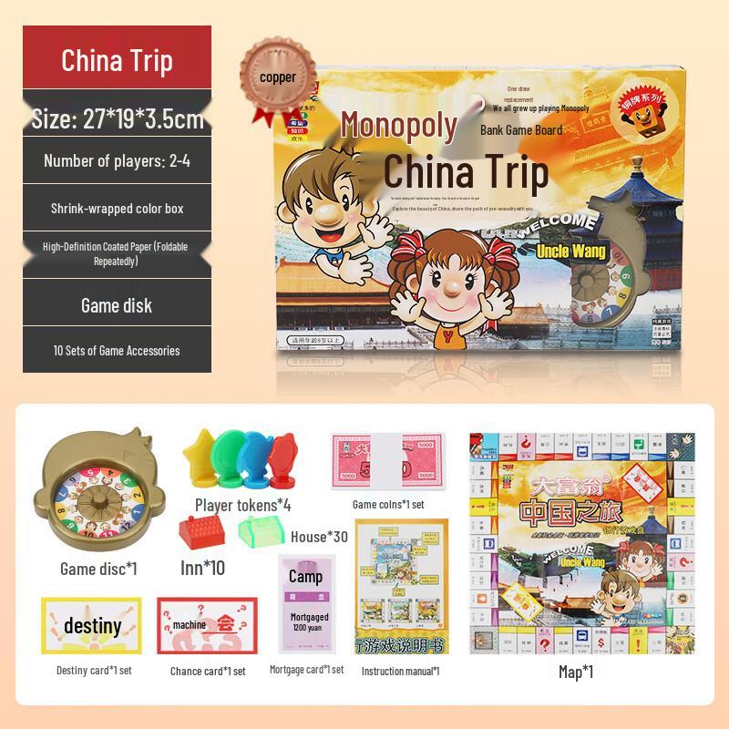 IOSN Monopoly Bronze Series: China Tour Board Game