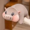 Chubby Hippo Plush Toy Short Legs Hippopotamus Stuffed Animal Doll  Valentine's Birthday
