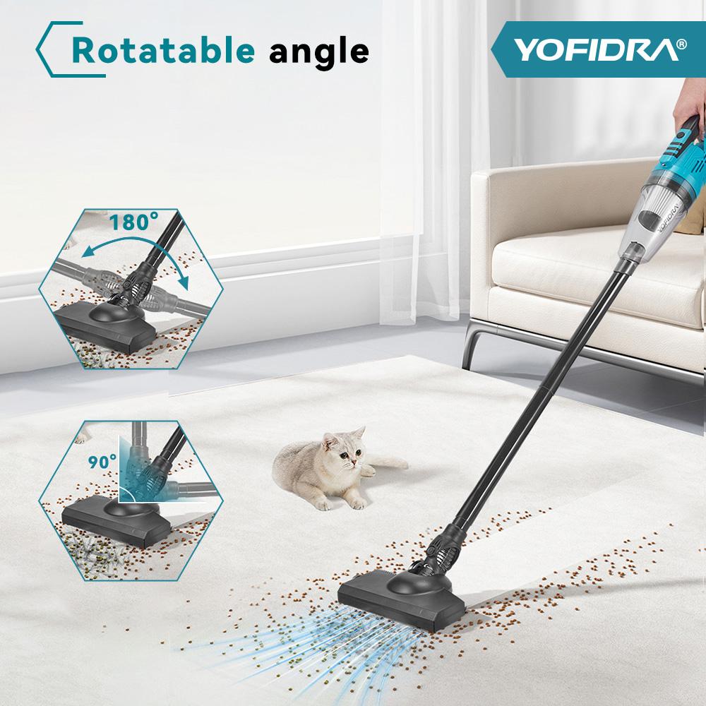 Yofidra 1500W Electric Cordless Vacuum Cleaner Portable Rechargeable Household Cleaning Power Tool For Makita 18V Battery Pin