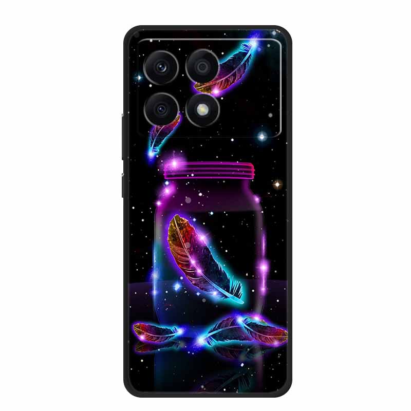 Para Xiaomi Poco X6 Pro 5G Funda Lujo TPU Silicona Trasera Fundas de Teléfono para Xiaomi Poco X6 Dibujos Animados Protector 2311DRK48I Funda