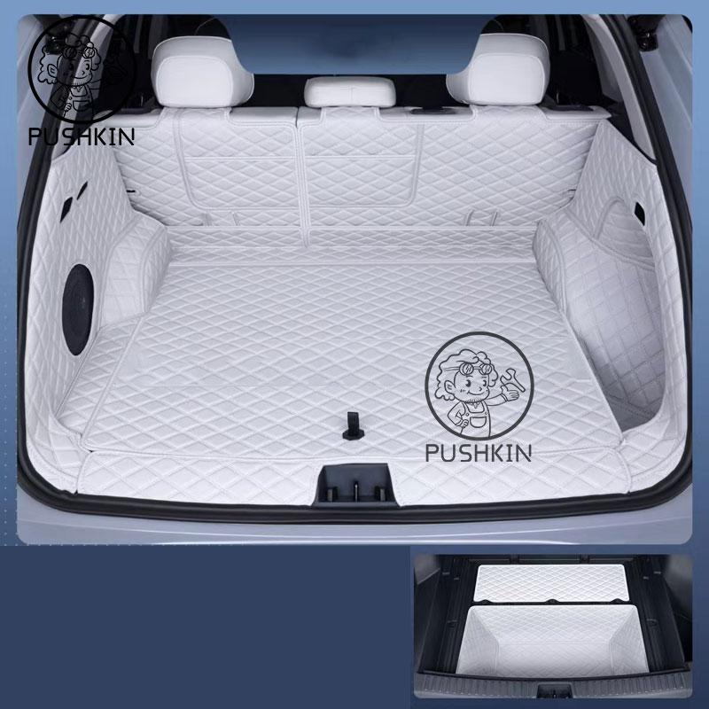 Leather Trunk Mat For Geely EX5 Proton Emas 7 EV2025 2026 Car Boot Liner Tray Waterproof Mud Protector Pad Cargo Mat Accessories