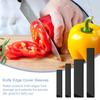 uxcell 4-Piece Set Knife Edge Guard ABS Knife Cover Sleeve Knife Case Blade Protector Universal Knife Sheath for Home Kitchen Knives