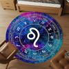 1pc Astrology Zodiac Round Chair Mat Area Rug - Non-Slip, Floor Mat for Office, Bedroom, and Indoor Decor C1125405
