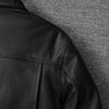 Black Genuine Cow Men Leather Jacket Loose Oversized Flight Jackets  Real Cowhide Men's Coat Autumn Spring