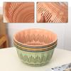 Vegetable Washing Colander: Double-Layer Draining Basket for Kitchen Use