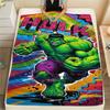 Couverture Douce en Flanelle Hulk, Imprimée pour Chambres à Coucher Canapés Lits, Convient pour Voyage Pique-nique Chaise -HYQ49