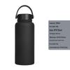 1L Large Capacity Wide Mouth Rubber Paint Thermos Cup - Easy To Clean, American Style, Fashionable Student Water Bottle