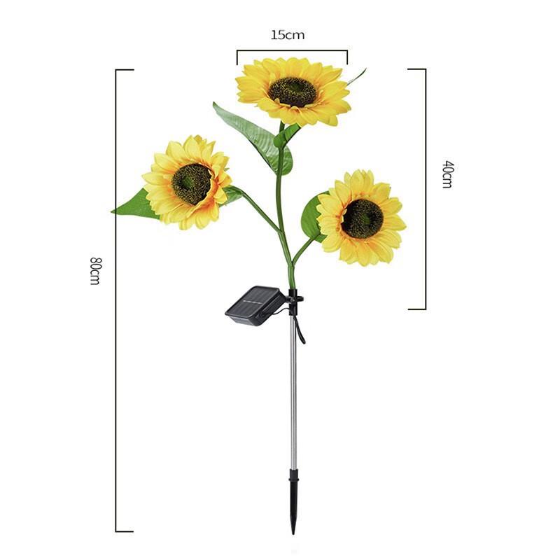 Pailide LED Solar Sunflower Lawn Light