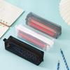 3D Transparent Minimalist Pencil Case - Large Capacity Student Exam Bag