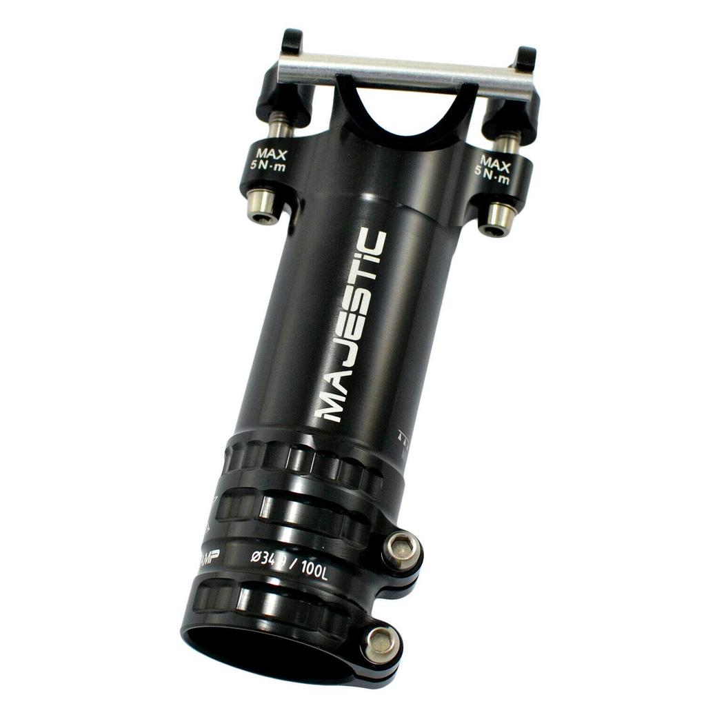 KCNC ISP Majestic Seat Clamp Zero Offset SP-9 34.9/100mm w/Ti Bolt, Black, SP9-349-100-BK, SK2273-N