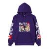 Record of Ragnarok Multiple Characters Anime Hoodie Japanese Dragon Vertical Sleeve Print Casual Pullover Sweatshirt