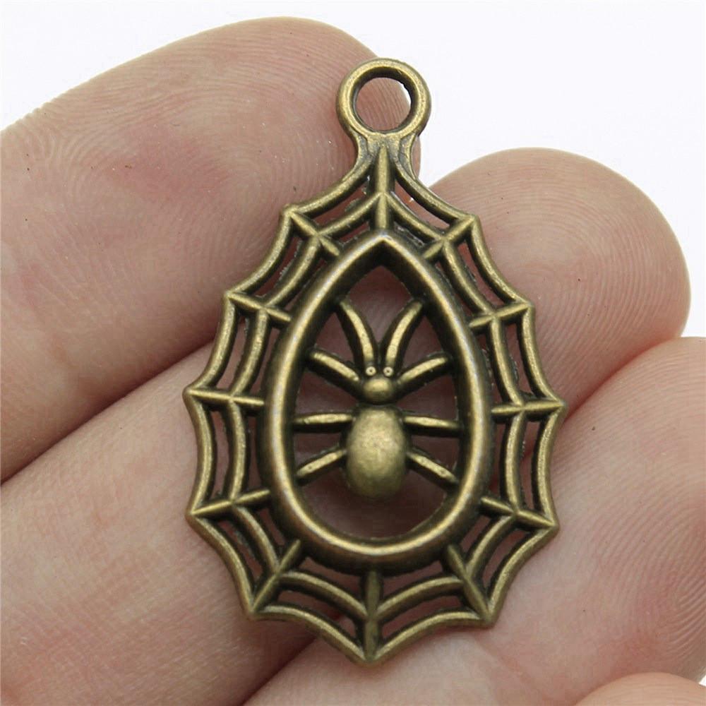 Charms Spider Halloween Bat Pendants Kids' Jewelry Materials QC119