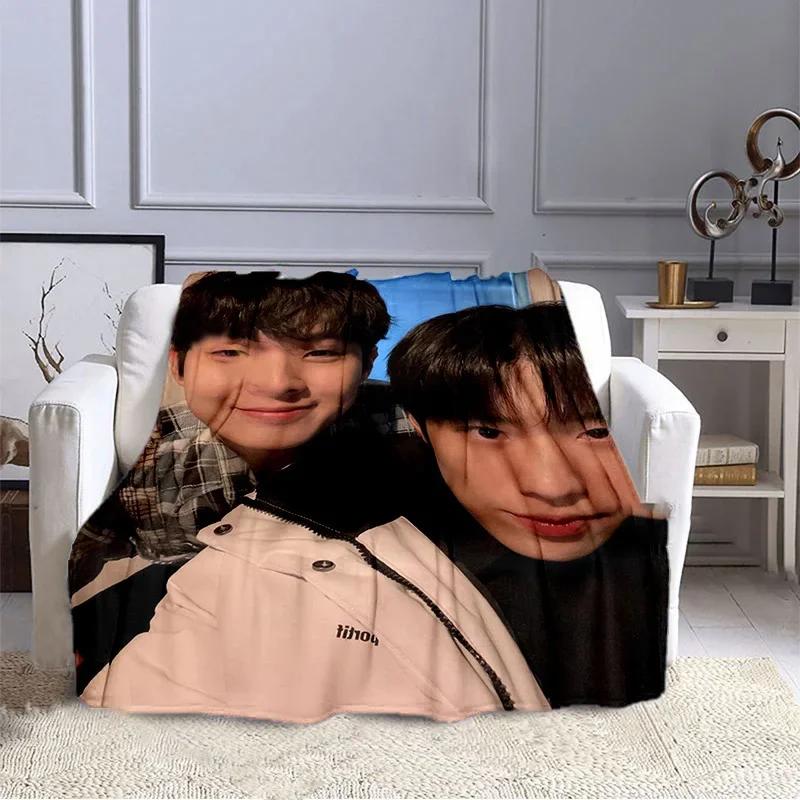 Korean Drama Our Beloved Summer Series Printed Blankets Choi Woo-shik Kim Da Mi Print Flannel Blanket Tv Show Quilt Fans Gift