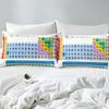 Tavola periodica degli elementi chimici Copripiumino Scienza chimica Set copripiumino a tre pezzi Decorazione camera da letto