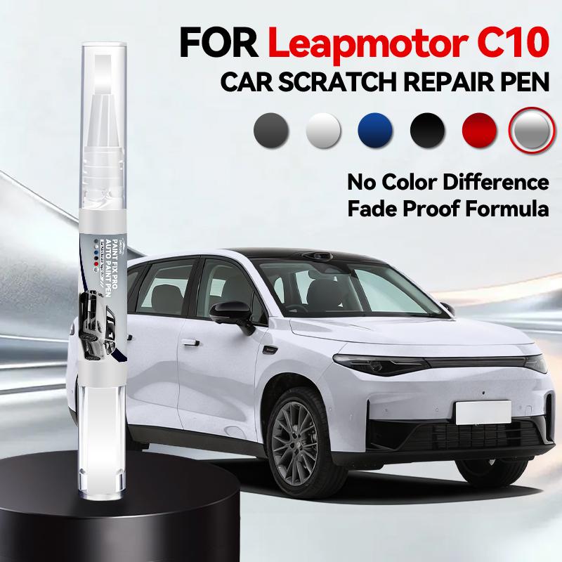 Spezialisierte Automobile Für Leapmotor C10 2024-2025 NA Lackreparaturstift Lackstift Kratzerentferner DIY Autozubehör Schwarz Weiß