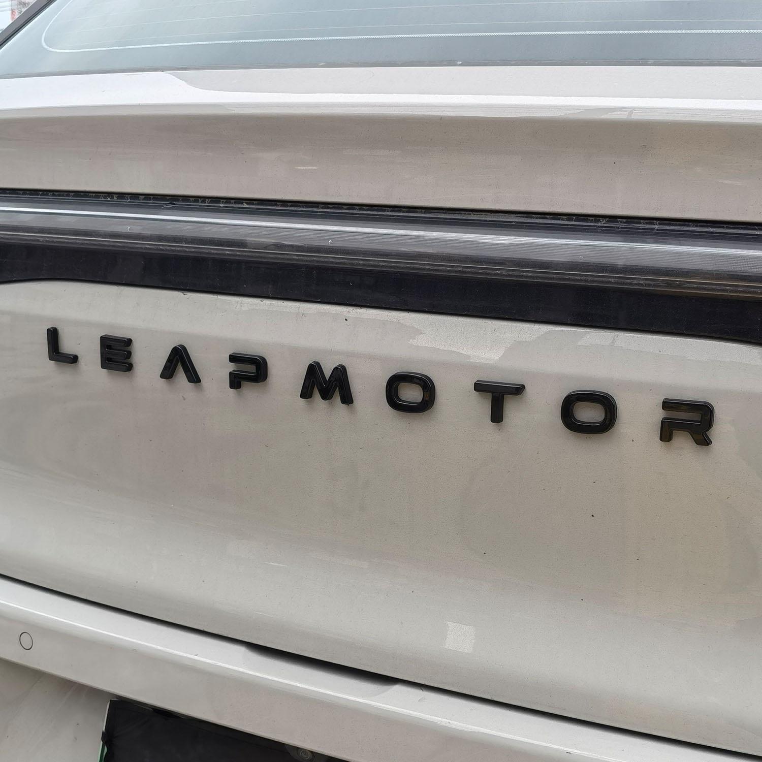 Leapmotor B10 Schwarzes Logo Hauben- & Heckemblem Aufkleber für C10/C16 Modifikationen