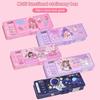 Dual Password Lock Pencil Case Automatic Pop-Up Double Layers Stationery Box Storage Organizer Stationery Case School Office