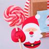 Cartes en papier sucettes de noël, dessin animé père noël pingouin bonhomme de neige pour enfants, emballage de cadeaux de bonbons, décoration de fête du nouvel an