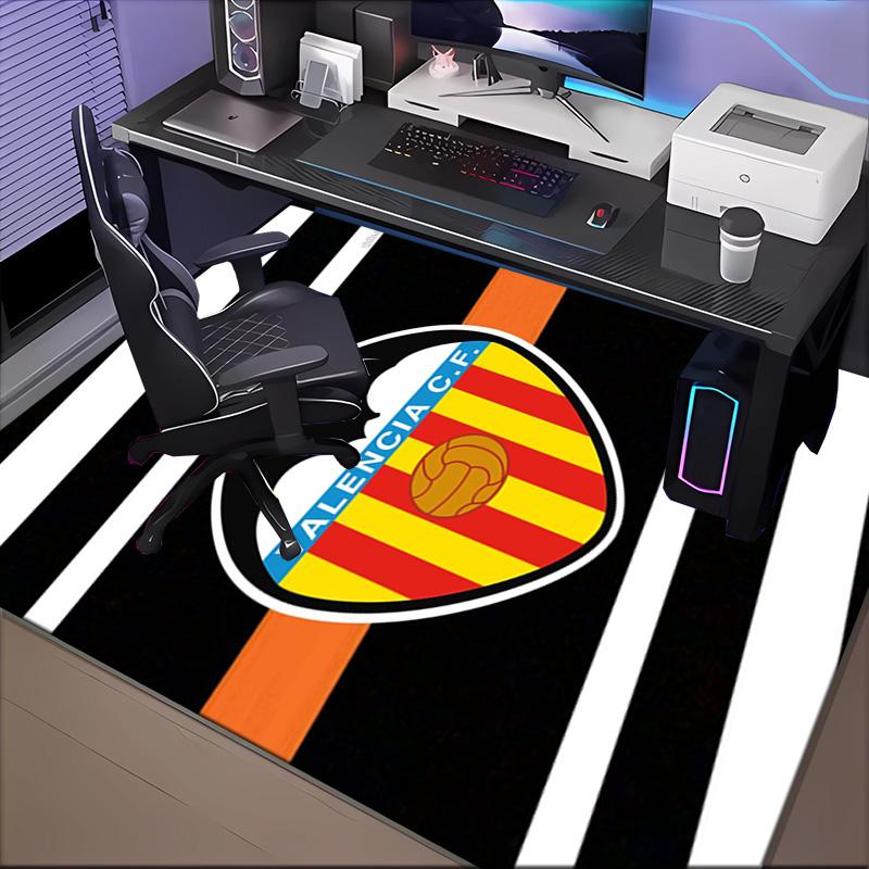 Valencia Cf Crest Design Rug Game Carpet, Floor Mat for Bedroom Living Room Entryway Rug, Home Decor Idea Gift for Christmas birthday