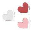 6Pcs/Set Love Wooden Ornament Heart Shaped Anniversary Wedding Decoration Crafts Peach Heart Atmosphere Valentine's Day Gift