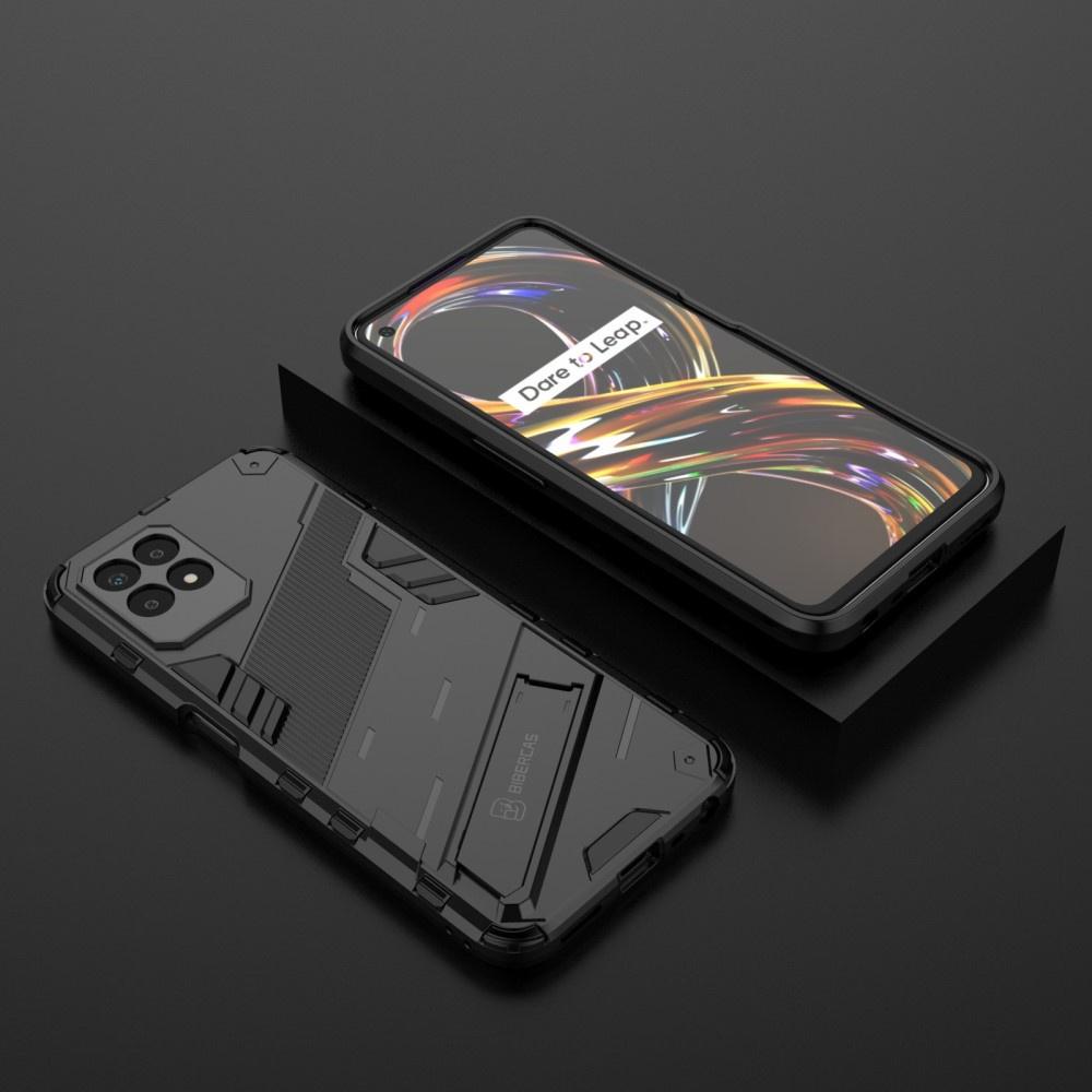 Case for Realme 8i, Military kickstand, black